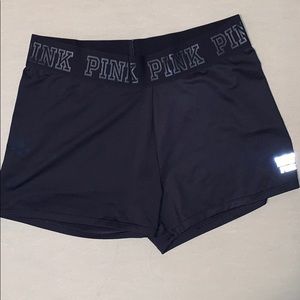 PINK black spandex shorts